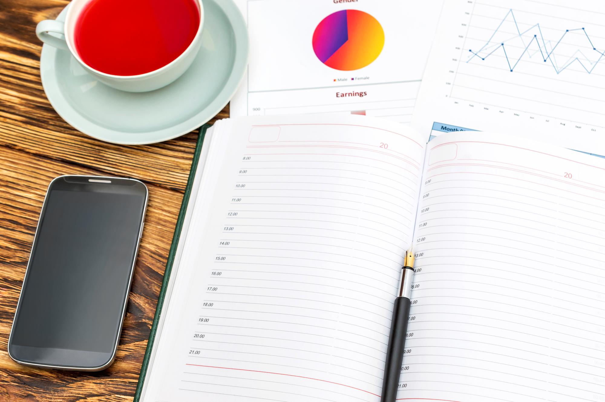 Printed finance workbook